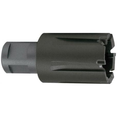 RUKO-1081522C-BROCA HUECA DIENTES DE METAL DURO TECRONA Y VÁSTAGO WELDON (3/4 ) PARA RAÍLES, PROFUNDIDAD DE CORTE 3