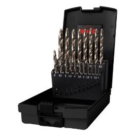 RUKO-259214ERO-JUEGO DE 19 BROCAS HELICOIDALES FLOWSTEP  HSSE-CO 5