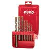RUKO-205256-JUEGO DE BROCAS DE PERCUSIÓN PUNTA METAL DURO, 7 PCS.