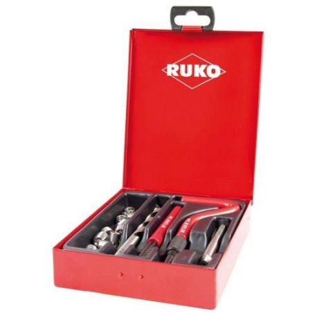 RUKO-244203-JUEGO DE 18 PIEZAS PARA REPARACI&#XF3;N DE ROSCAS M6 PROCOIL