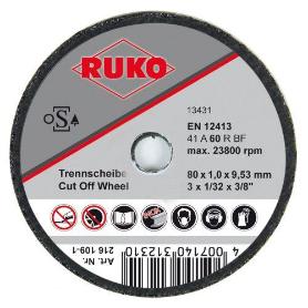 RUKO-216108-2-PACK DE 25 DISCOS DE CORTE 100 X 2 MM