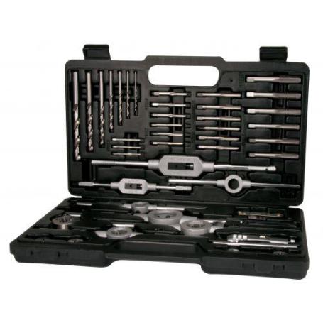 TERRAX-A245021-JUEGO HERRAMIENTAS DE ROSCAR 45 PIEZAS EN ESTUCHE METÁLICO