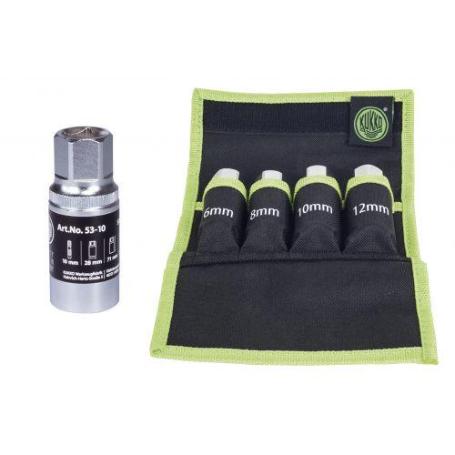 KUKKO-53-A-JUEGO DE 4 EXTRACTORES DE ESPÁRRAGOS (6, 8, 10, 12 MM)