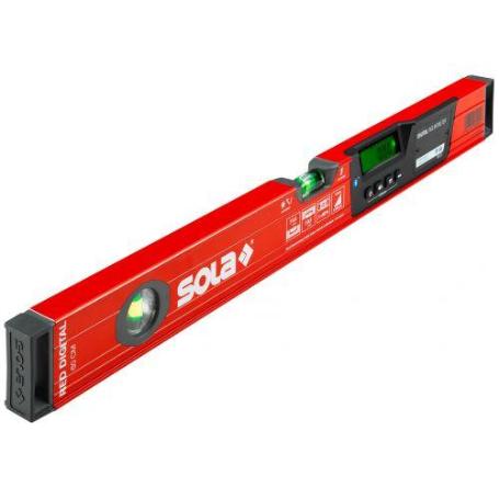 SOLA-RED60LASERDIGITAL-NIVEL LÁSER DE BURBUJA CON INCLINÓMETRO ELECTRÓNICO DIGITAL RED LASER DIGITAL