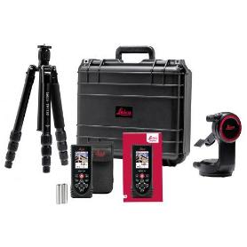 LEICA GEOSYSTEMS-887891-MEDIDOR L&#XE1;SER X4-1 + TR&#XED;PODE PROFESIONAL DE ALUMINIO + SOPORTE GIRATORIO