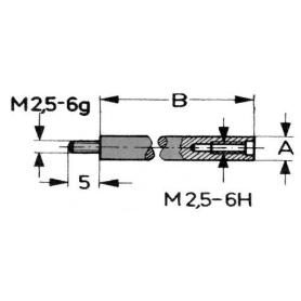 VOGEL-24095010-ALARGOS PARA COMPARADORES ANAL&#XF3;GICOS Y DIGITALES LARGO 10 MM