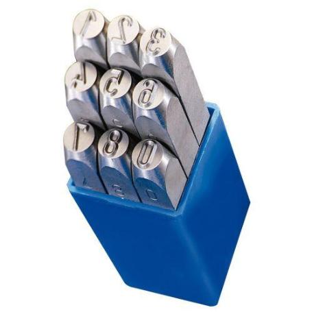 GRAVUREM-133.T2-JUEGO NUMERACIÓN T 9 PIEZAS (0-9) - INVERSA (2 MM)