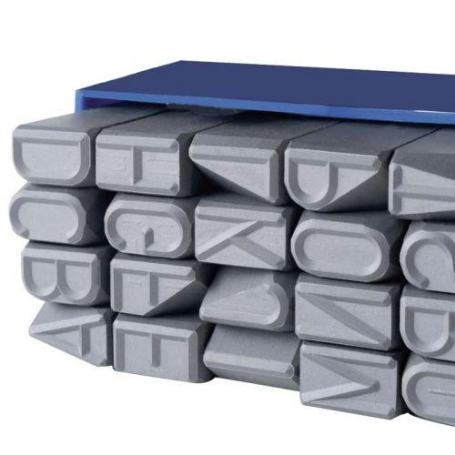 GRAVUREM-30120000-JUEGO ABECEDARIO MEDIDAS ESPECIALES 27 PIEZAS (A-Z) STANDARD (20 MM)