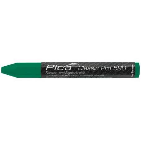 PICA-590/36-MARCADOR INDUSTRIAL CRAYON CLASSIC PRO VERDE (CAJA 12)