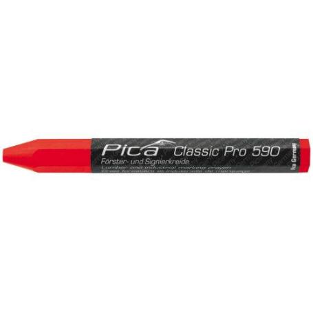 PICA-590/40-MARCADOR INDUSTRIAL CRAYON CLASSIC PRO ROJO (CAJA 12)