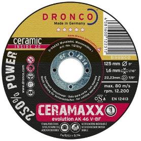 DRONCO-AK46V-115-DISCO DE CORTE ULTRA R&#XE1;PIDO CERAMAXX DE 115 X 1,6 MM (CAJA 25)