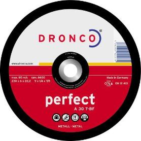 DRONCO-A30T-150-DISCO DE DESBASTE A 30 T PERFECT-METAL 150 X 6 MM (CAJA 10)