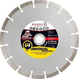 DRONCO-U4-300-DISCO DE DIAMANTE SUPERIOR U4 UNIVERSAL OBRA (ANTES LT46) &#XD8; 300 MM