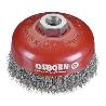 OSBORN-2008613064-CEPILLO TAZA ACERO LATONADO DE ALAMBRE ONDULADO CON TUERCA M14 Y FILAMENTO DIAMETRO  0.30 MM (100