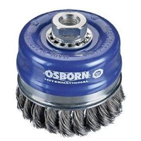 OSBORN-0002608353-CEPILLO TAZA INOX DE ALAMBRE TRENZADO CON TUERCA M14 Y FILAMENTO &#XD8; 0.50 MM (80X(25+25) )