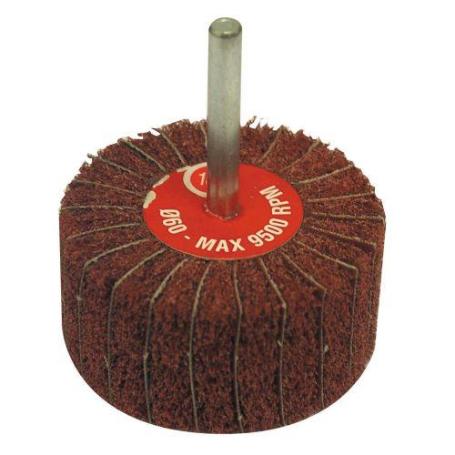 CALFLEX-RVM8050/6.180-RUEDAS MIXTAS CON VÁSTAGO RVM (DIAMETRO  EXT. 80 MM ESPESOR 50 MM VÁSTAGO 6 MM GRANO 180)