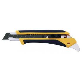 OLFA-L5-AL-C&#XFA;TER CON BLOQUEO AUTOMÁTICO, MANGO ANTIDESLIZANTE, P&#XFA;A DE METAL DURO Y CUCHILLA DE 18 MM