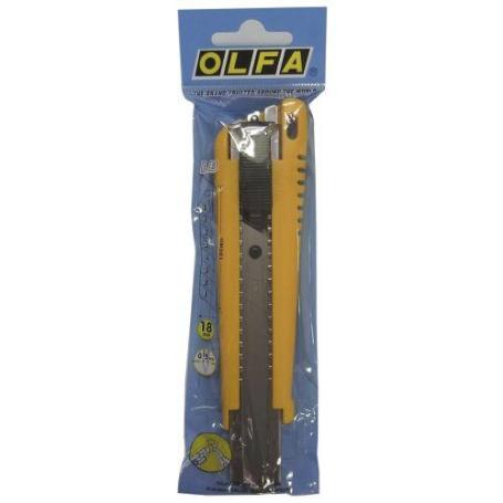 OLFA-EXL-500/40-CúTER PROFESIONAL CON CUCHILLA DE 18 MM Y BLOQUEO AUTOMÁTICO EN BOLSA DE PLÁSTICO (CAJA 40)