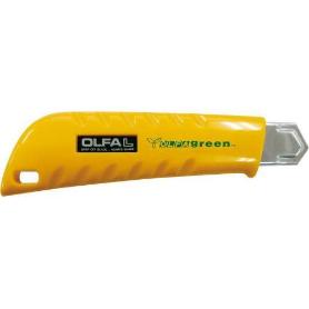 OLFA-L-1GREEN-C&#XFA;TER PLÁSTICO RECICLADO CON CUCHILLA DE 18 MM