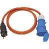 BRENNENSTUHL-1132910025-ALARGADOR/ADAPTADOR IP44 H07RN F 3G 2,5 230V/16A CON CLAVIJA Y TOMA DE CORRIENTE CEE (1,5 M