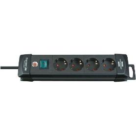 BRENNENSTUHL-1951140100-BASE M&#XFA;LTIPLE PREMIUM-LINE NEGRA CON VARIAS POSIBILIDAD DE INSTALACIÓN Y FIJACIÓN (4 T