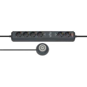 BRENNENSTUHL-1159560516-BASE M&#XFA;LTIPLE ECO-LINE COMFORT SWITCH PLUS CON INTERRUPTOR MANO/PIE