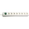 BRENNENSTUHL-1159320018-BASE M&#XFA;LTIPLE ECO-LINE BLANCA CON INTERRUPTOR (8 TOMAS Y 3 M)