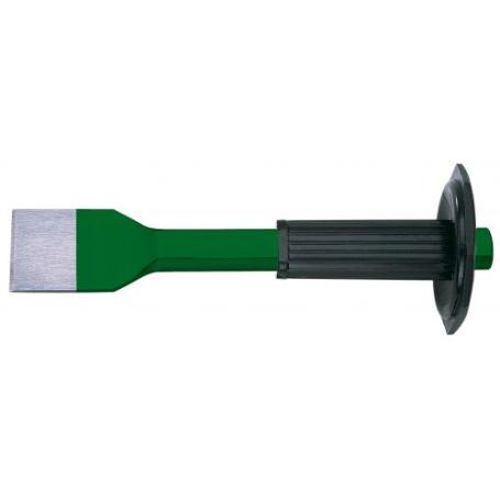 ATM-386070V-CINCEL PARA RANURAS CON EMPUÑADURA DE SEGURIDAD SERIE VERDE (LARGO 250 MM CABEZA 71 MM)