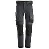 SNICKERS WORKWEAR-63415804044-PANTALONES EL&#XE1;STICOS ALLROUNDWORK GRIS ACERO-NEGRO TALLA 44