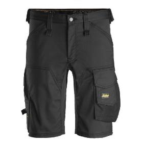 SNICKERS WORKWEAR-61430404048-PANTALONES CORTOS ELÁSTICOS ALLROUNDWORK NEGRO TALLA 48