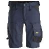 SNICKERS WORKWEAR-61439504046-PANTALONES CORTOS ELÁSTICOS ALLROUNDWORK AZUL MARINO-NEGRO TALLA 46
