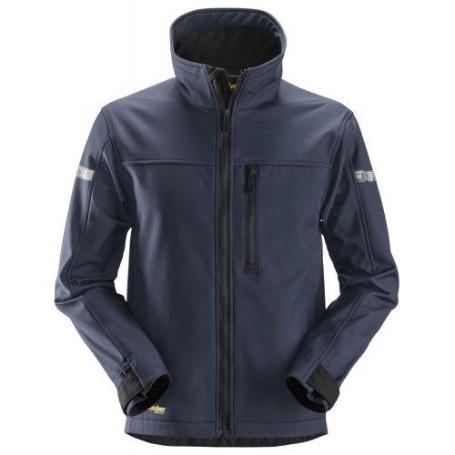 SNICKERS WORKWEAR-12009504005-1200 CHAQUETA SOFTSHELL ALLROUNDWORK AZUL MARINO-NEGRO TALLA M