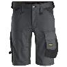 SNICKERS WORKWEAR-61435804050-PANTALONES CORTOS ELÁSTICOS ALLROUNDWORK GRIS ACERO-NEGRO TALLA 50