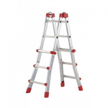 HAILO-7516-151-ESCALERA ALUMINIO TELESCÓPICA MULTIPOSICIÓN PROFISTEP MULTI (4X3 PELDAÑOS)