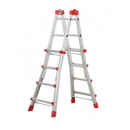 HAILO-7516-131-ESCALERA ALUMINIO TELESCÓPICA MULTIPOSICIÓN PROFISTEP MULTI CON ESTABILIZADOR (4X4 PELDAÑOS)