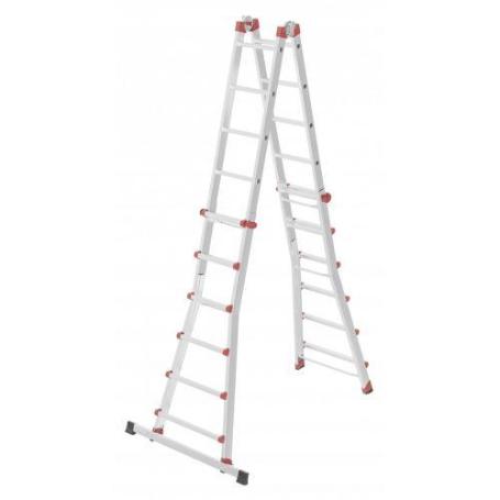 HAILO-7524-131-ESCALERA ALUMINIO TELESC&#XF3;PICA MULTIPOSICI&#XF3;N PROFISTEP MULTI CON ESTABILIZADOR (4X6 PELDA&#