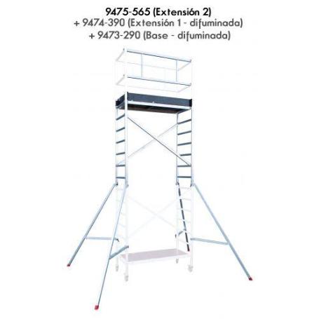 HAILO-9475-565-EXTENSIÓN 2 DE ANDAMIO EXPERT PRO (5,65 M)