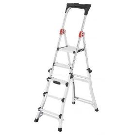 HAILO-8795-001-ESCALERA DE TIJERA TELESCÓPICA TL100 TOPLINE (3-4-5 PELDAÑOS)