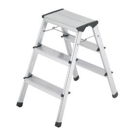 HAILO-4443-701-TABURETE DE ALUMINIO D60 STANDARDLINE (2X3 PELDAÑOS)