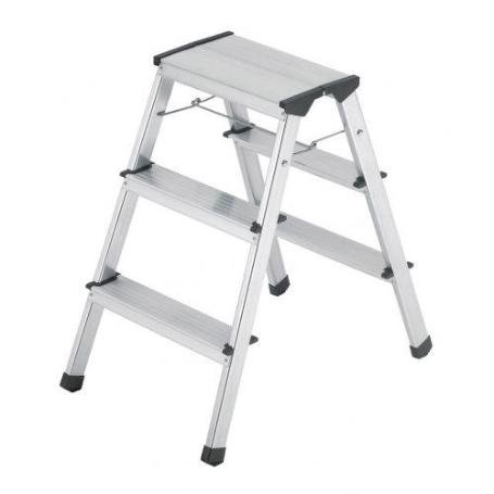 HAILO-4443-701-TABURETE DE ALUMINIO D60 STANDARDLINE (2X3 PELDAÑOS)