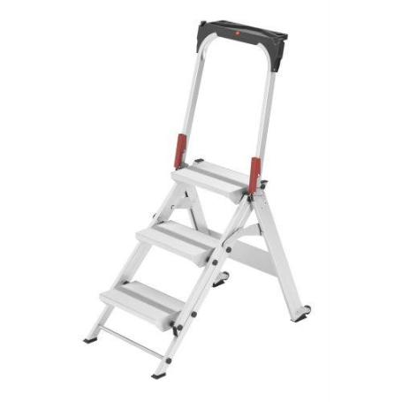 HAILO-8883-001-MINI ESCALERA DE ALUMINIO ST100 TOPLINE (3 PELDA&#XF1;OS)