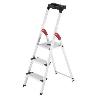 HAILO-5_8813-001-ESCALERA DE TIJERA DE ALUMINIO CON PELDAÑO ANCHO XXL EASYCLIX (3 PELDAÑOS)