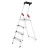 HAILO-5_8814-001-ESCALERA DE TIJERA DE ALUMINIO CON PELDAÑO ANCHO XXL EASYCLIX (4 PELDAÑOS)
