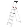 HAILO-5_8815-001-ESCALERA DE TIJERA DE ALUMINIO CON PELDAÑO ANCHO XXL EASYCLIX (5 PELDAÑOS)