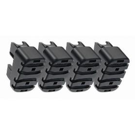 HAILO-9920-501-JUEGO DE 4 PIES ESTÁNDAR DE ESCALERAS DE TIJERA EASYCLIX (XXL Y L40)