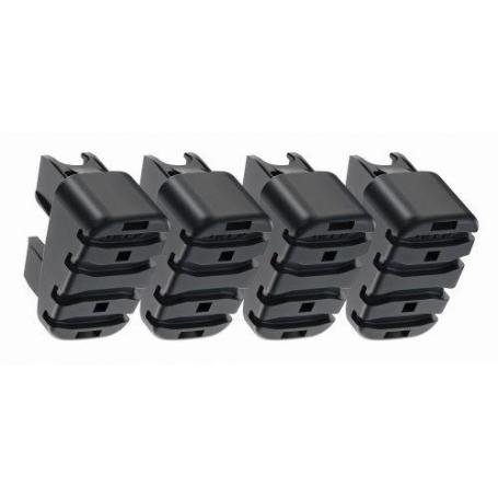 HAILO-9920-501-JUEGO DE 4 PIES ESTÁNDAR DE ESCALERAS DE TIJERA EASYCLIX (XXL Y L40)