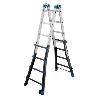 GIERRE-AL065-ESCALERA MULTIFUNCIÓN TELESCÓPICA DE ALUMINIO PEPPINA PRO (4+4) - ANTIGUA