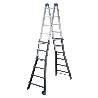 GIERRE-AL075-ESCALERA MULTIFUNCIÓN TELESCÓPICA DE ALUMINIO PEPPINA PRO (6+6) - ANTIGUA