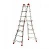 GIERRE-AL004-ESCALERA TELESCÓPICA MULTIPOSICIÓN DE ALUMINIO PEPPINA DE 125 KG (4X5 PELDAÑOS)
