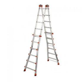 GIERRE-AL060-ESCALERA TELESCÓPICA MULTIFUNCIÓN DE ALUMINIO PEPPINA EN131 (6+6 PELDAÑOS)